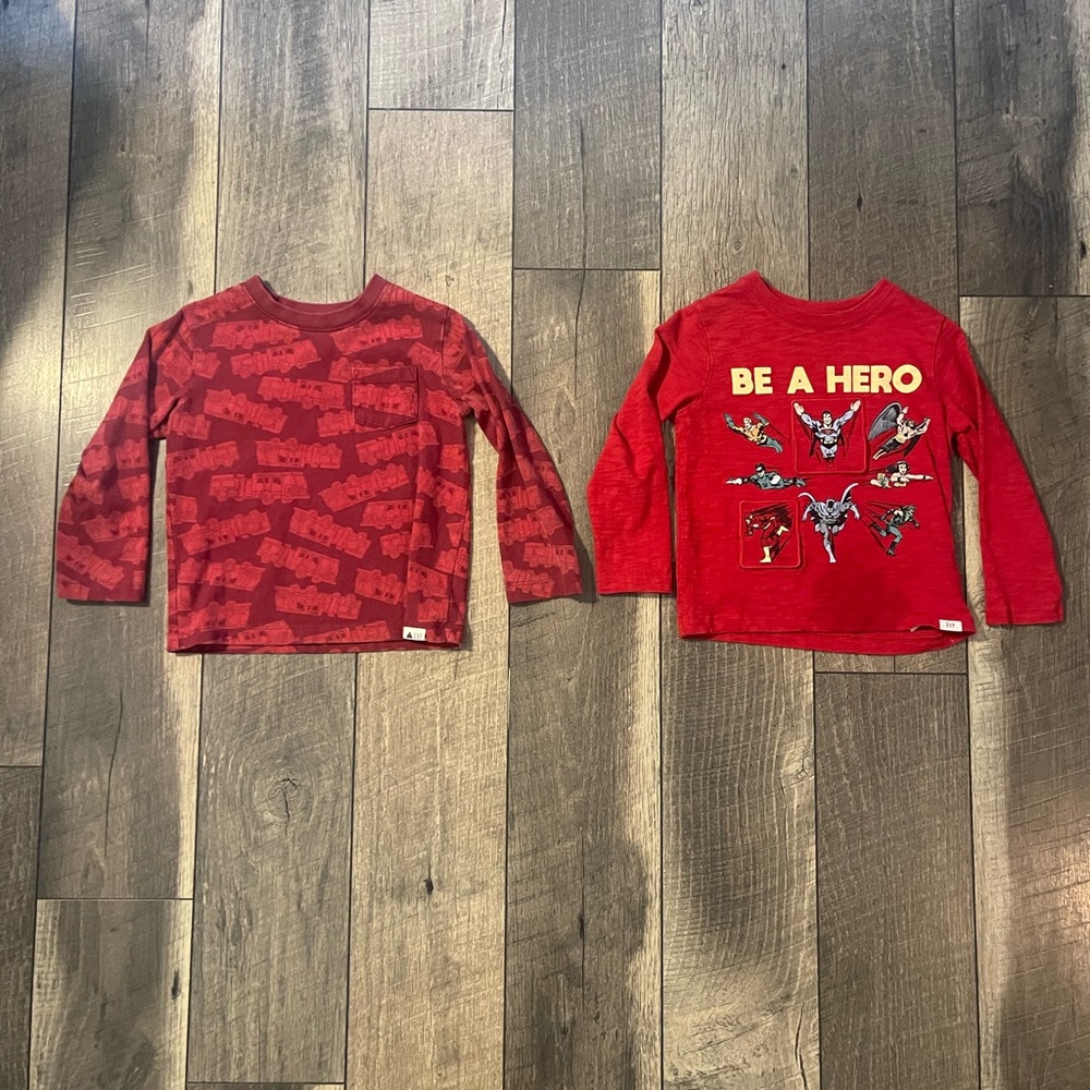 Two Long sleeve Gap Shirts